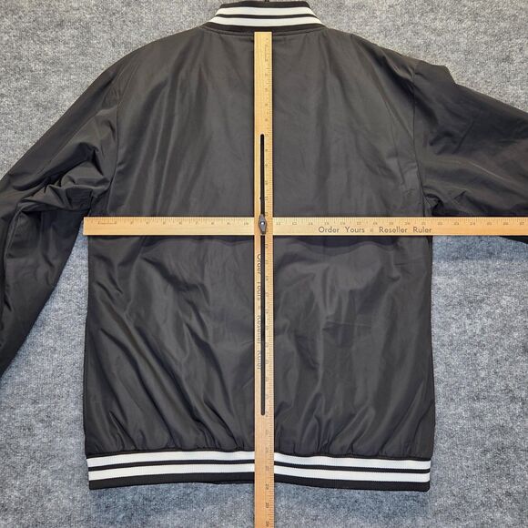 Santa Cruz Jacket Mens Large Varsity Bomber Snap Button Skateboard Polyester - Picture 7 of 11